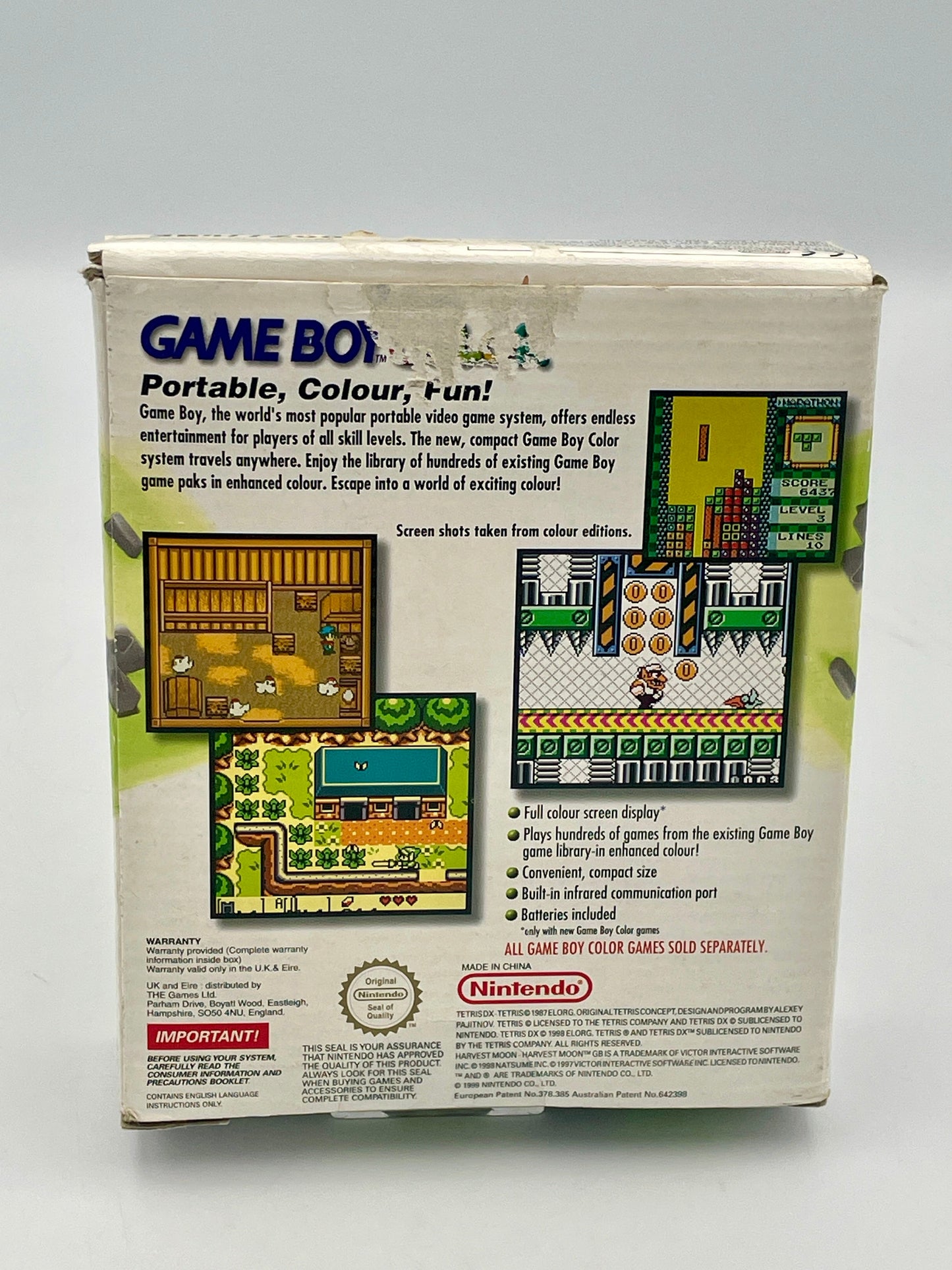 Game Boy Color, Complete in Box with Manuals & Leaflets