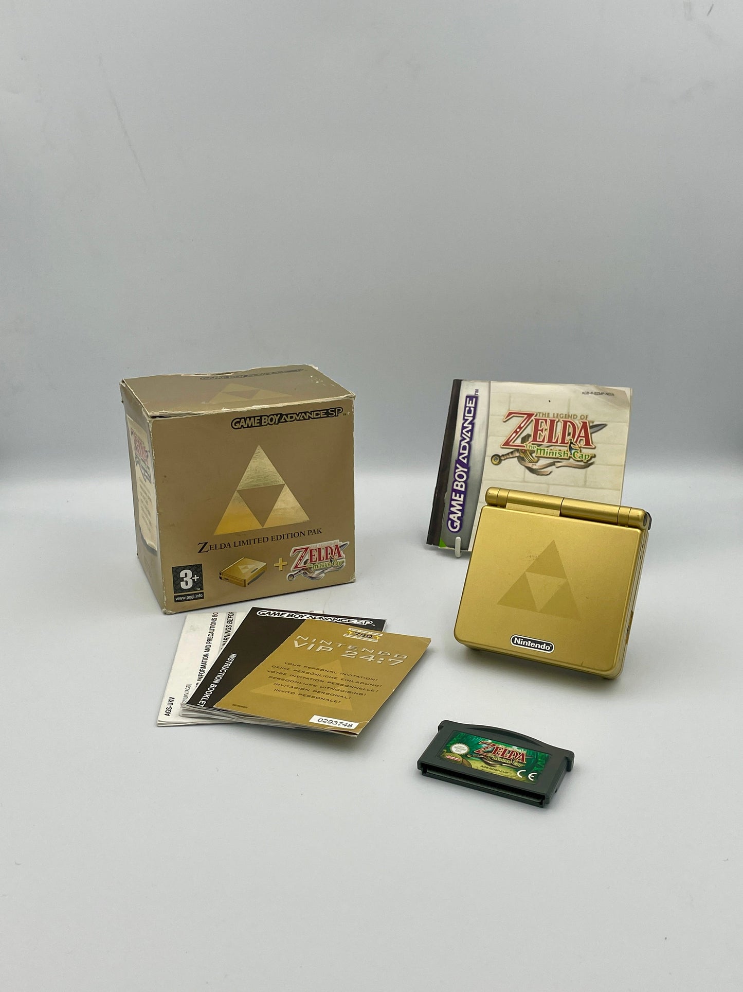 Zelda Minish Cap + Hyrule Edition Game Boy Advance SP
